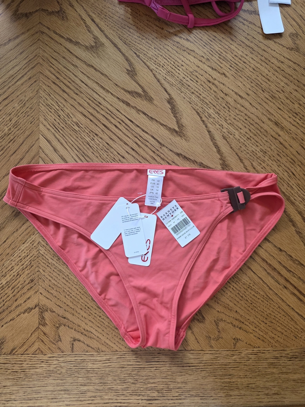 Eres Coral Bikini Bottom with Side Buckle